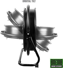 img 2 attached to 🌀 High-Velocity Orbital Floor Fan: OEMTOOLS Indoor OEM24882 - New Model, Wall Mount, Commercial Fan for Shop, Bedroom, Garage, or Warehouse in Black - 20 Inch