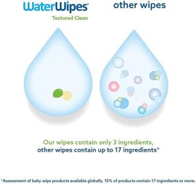 img 2 attached to 👶 WaterWipes Textured Clean Baby Wipes: Unscented, Hypoallergenic, and 99.9% Water - Ideal for Baby & Toddlers (240 Count)