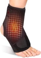 vingvo heated ankle brace wrap - hot therapy foot wrap for ligament stability, achy feet relief, swelling reduction - sprains, arthritis, torn tendons логотип