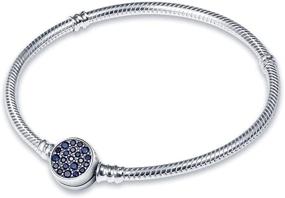 img 4 attached to KUNSIR Sterling Bracelet Bracelets Zirconia Girls' Jewelry