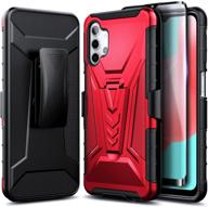 nznd case for samsung galaxy a32 5g with tempered glass screen protector (full coverage) cell phones & accessories for cases, holsters & clips logo