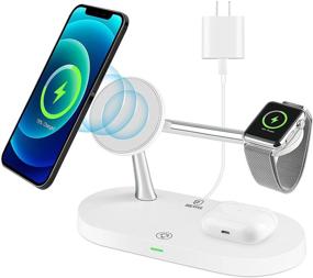 img 4 attached to Magnetic Wireless Compatible Watch、Airpods、IPhone、Pad Qi Certified