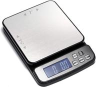 📦 digital postal scale 110 lb (50 kg): piece counting, stainless steel platform, backlit lcd, ac adapter, multiple weight units - max capacity 50 kg (110 lb), min capacity 5 g (0.2 oz) logo