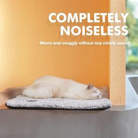 img 3 attached to 🐱 Cozy and Convenient: Self-Warming Cat Bed with Removable Cover for Extra Warmth, Indoor and Outdoor Use – Non-Slip, Washable, and Thermal Pet Pad