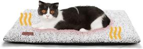 img 4 attached to 🐱 Cozy and Convenient: Self-Warming Cat Bed with Removable Cover for Extra Warmth, Indoor and Outdoor Use – Non-Slip, Washable, and Thermal Pet Pad