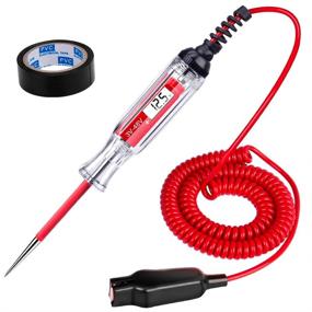 img 4 attached to 🔌 JASTIND Premium 3-48V DC Digital LCD Display Test Light with Extended 140 Inch Spring Wire, Low Voltage Tester for Car Truck Vehicles, Automotive Circuit Tester with Sharp Stainless Probe