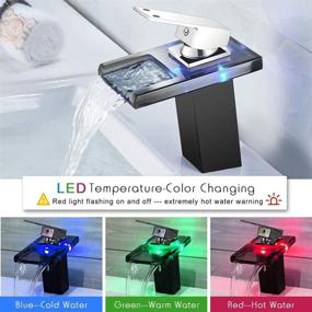 img 3 attached to 💧 ROVOGO 3 Color Changing Waterfall Bathroom Fixture