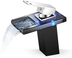 img 4 attached to 💧 ROVOGO 3 Color Changing Waterfall Bathroom Fixture