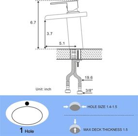 img 1 attached to 💧 ROVOGO 3 Color Changing Waterfall Bathroom Fixture