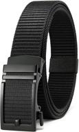 adjustable chaoren boys nylon golf belts for youth and teens, trim-to-fit design logo