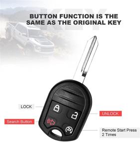 img 3 attached to 🔑 VOFONO Compatible Car Key Fob Ford Explorer 2011-2015 | Keyless Entry Remote Start Pack of 1"