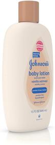 img 2 attached to 👶 Johnson's Baby Lotion Vanilla Oatmeal: Luxurious Care for Baby's Delicate Skin - 15 fl oz