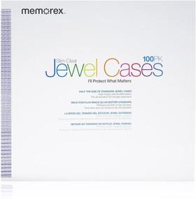 img 1 attached to 📀 Удобные и прочные: Memorex Slim Clear CD/DVD 5 мм Жемчужные коробки - 100 штук