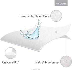 img 2 attached to 🌊 Hypoallergenic 100% Waterproof Mattress Protector | SLEEP TITE - Cal King | 15-Year U.S. Warranty | Vinyl-Free