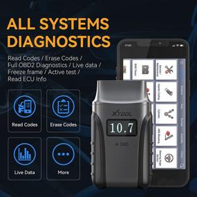 img 2 attached to 🔧 2021 Newest XTOOL A30D Bi-Directional Control Bluetooth Scanner - All Systems Diagnostic Scan Tool with 11+ Services, ABS Bleed, Injector Coding, Oil DPF EPB Reset, Suspension - Upgraded Version of A30