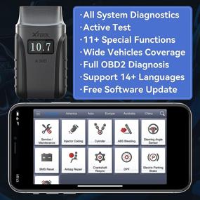 img 3 attached to 🔧 2021 Newest XTOOL A30D Bi-Directional Control Bluetooth Scanner - All Systems Diagnostic Scan Tool with 11+ Services, ABS Bleed, Injector Coding, Oil DPF EPB Reset, Suspension - Upgraded Version of A30