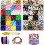 🎁 wootkey 4000 pcs polymer clay beads kit for jewelry making - flat beads, letter beads, handmade beads – perfect diy craft set for bracelets, necklaces, earrings – ideal xmas, thanksgiving, girl's birthday gift logo