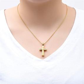 img 1 attached to Stainless Steel Cross Urn Necklaces: Elegant Cremation Jewelry for Ashes - Memorial Keepsake Pendants