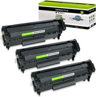 greencycle 3 pk toner cartridge replacement for hp 12a q2612a (black) laser jet 1010 1012 1018 1020 printer - high-quality & compatible logo