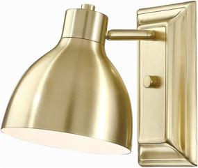 img 2 attached to 🏮 Adjustable Wall Sconce Lighting – Vintage Farmhouse Style with LED Bulb for Bedroom, Bathroom, Barn, Garage, Warehouse – Brushed Bronze Finish – UL Listed