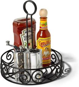 img 3 attached to 🍽️ Spectrum Diversified Scroll Condiment Holder: Organize Your Condiments in Style!