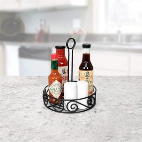 img 2 attached to 🍽️ Spectrum Diversified Scroll Condiment Holder: Organize Your Condiments in Style!