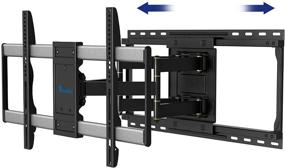 img 4 attached to Sliding TV Mount for 37-80 inch Flat Curved TVs, Holds Up to 132 lbs., Full Motion Wall Mount with Swivel Articulating Arms, VESA 600x400mm, Easy Centering on Wall - Rentliv TV Mount