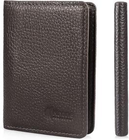 img 4 attached to 💼 Krone Kalpasmos RFID Blocking Minimalist Wallet with Multiple Slots