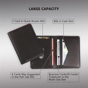 img 3 attached to 💼 Krone Kalpasmos RFID Blocking Minimalist Wallet with Multiple Slots