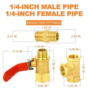 img 1 attached to Superior Gasher Brass Fitting Barstock Fitments - Efficient & Reliable Plumbing Solutions