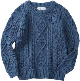 img 4 attached to Moru Toddler Winter Pullover Sweaters Boys' Clothing for Sweaters