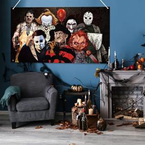 img 1 attached to Horror Classic Movie Character Backdrop Halloween Background Backdrops