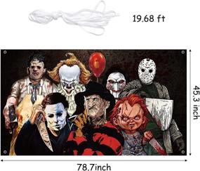 img 3 attached to Horror Classic Movie Character Backdrop Halloween Background Backdrops