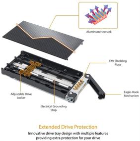 img 1 attached to 🔧 Effortless Solution: ICY DOCK Tool-Less Mobile Rack for 3.5" External Drive Bay with 2 x M.2 PCIe NVMe SSD Support