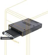 🔧 effortless solution: icy dock tool-less mobile rack for 3.5" external drive bay with 2 x m.2 pcie nvme ssd support logo