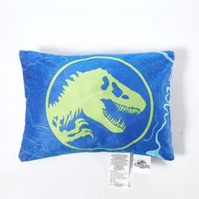 img 1 attached to 🦖 Jurassic World 2 Indoor Slumber Set with Zip-Around Sleeping Bag and 13x18 Pillow, Suitable for Ages 3+, Measures 46x26, in Blue