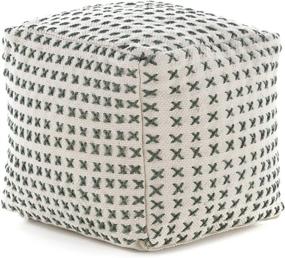 img 4 attached to Fender Grey Fabric Square Ottoman