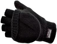 manzella convertible 50 glove: black medium - comfort and versatility at your fingertips! logo