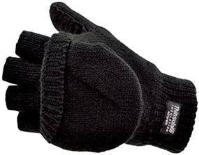 img 1 attached to Manzella Convertible 50 Glove: Black Medium - Comfort and Versatility at Your Fingertips!