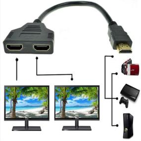 img 4 attached to High-Quality HDMI Cable and Splitter - Connects HDTV, DVD Players, PS3, & LCD Projectors