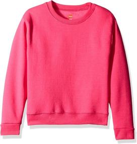 img 1 attached to 👕 Hanes Girls' Big EcoSmart Graphic Sweatshirt - Sustainable and Stylish Sweatshirt for Girls