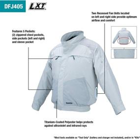 img 3 attached to Makita DFJ405ZM Resistant Jacket Medium