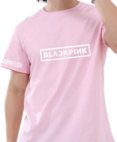 img 4 attached to 👚 Lneratoo Kpop T-Shirts for Girls, Women, Boys - Jisoo Jennie Rosé Lisa Kim Shirt with Crew Neck, Short Sleeve Tees