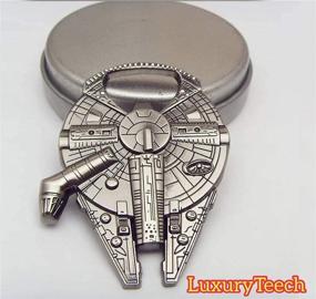 img 2 attached to 🚀 Millennium Falcon Metal Bottle Opener Keychain - Star Wars Souvenir and Gift