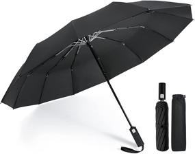 img 4 attached to LOKNGXU Umbrella Windproof Collapsible Folding