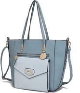 women's mkf shoulder bag with pocketbook - stylish handbags & wallets for satchels logo