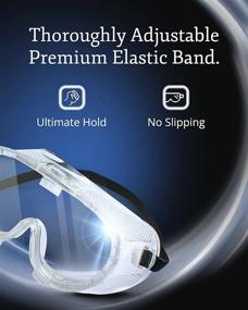 img 2 attached to 👓 Crystal Clear Protection: Unveiling the Safety Goggles Guardian