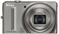 📷 nikon coolpix s9100: 12.1mp full hd 1080p video camera with 18x nikkor ed zoom lens (silver) logo