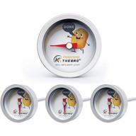 🥔 kt thermo potato baking stand thermometer for perfectly baked potatoes, includes potato masher for smooth mashed potatoes - ideal for sweet potato, russet potatoes, mini button – durable stainless steel dial potato tool for grilling, set of 4 logo