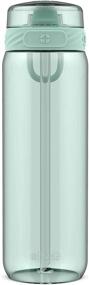 img 4 attached to Cooper BPA-Free Tritan Water Bottle with Anti-Microbial Straw - Yucca, 28 oz